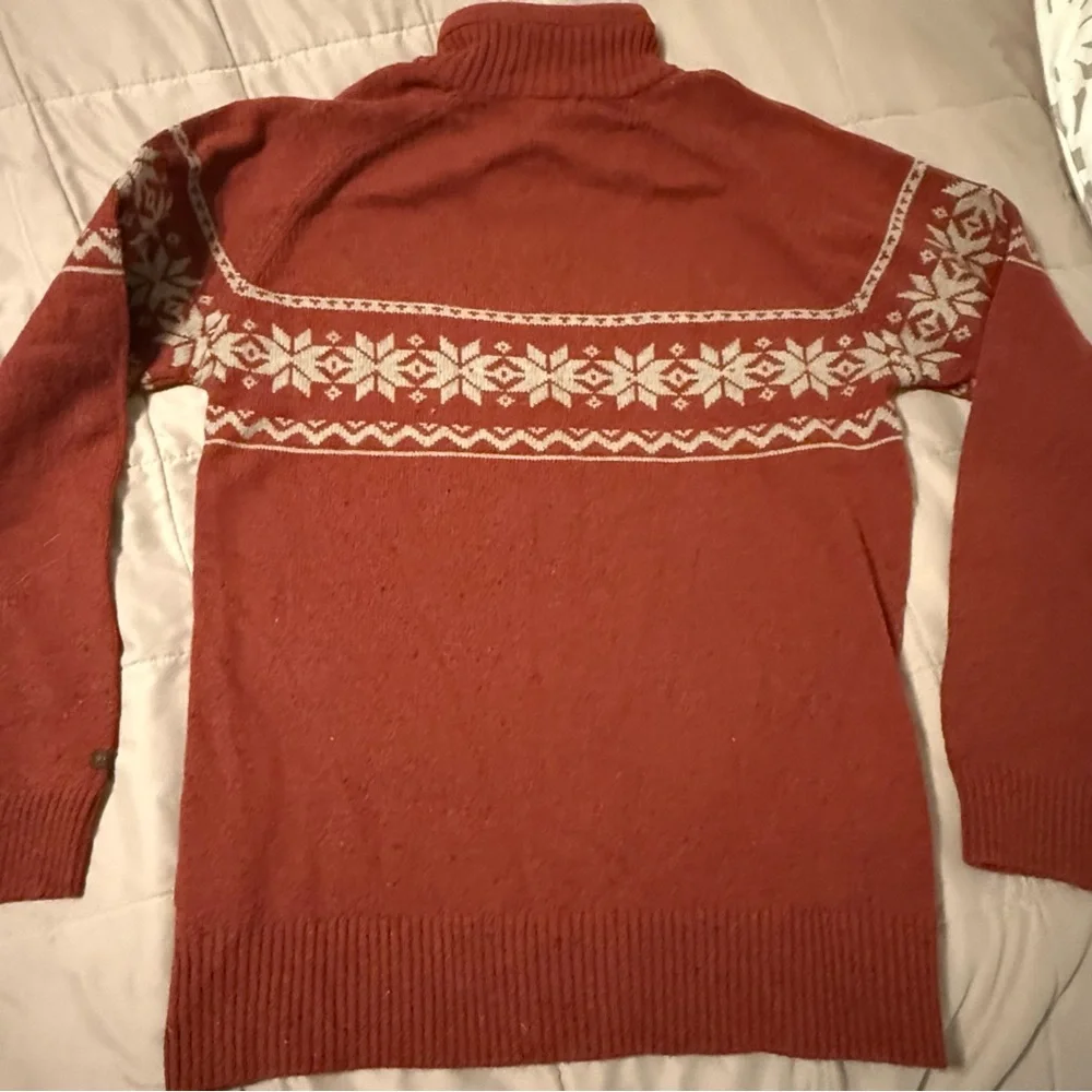 Columbia wool blend sweater men’s Medium, quarter zip EUC